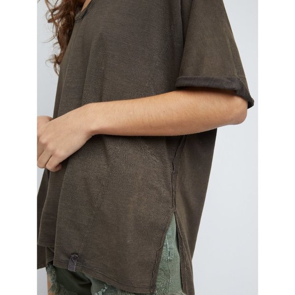 NWT Free People Luna Tee / Raven Feather - Picture 4 of 6